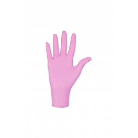 Rękawiczki Różowe Rozm. S Nitrylowe-5358