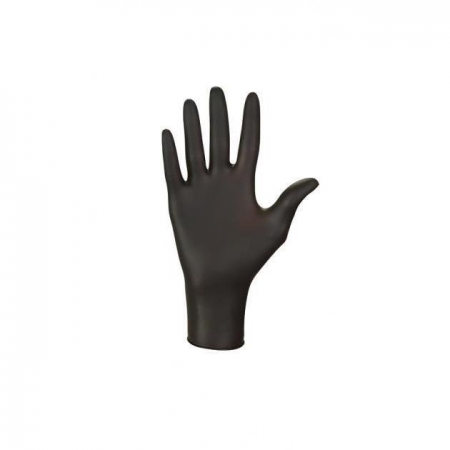 NITRYLEX BLACK Rękawiczki Czarne Rozm. M Nitrylowe-8210
