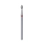 STALEKS Frez diament oliwka ostra czerwo 2.5x4.5mm-13906