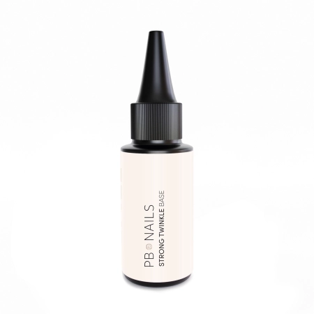 Uzupełnienie bazy hybrydowej PB NAILS REFILL Strong Twinkle Base 30 ml