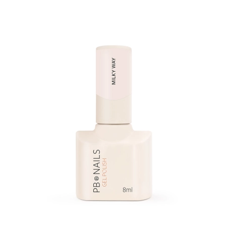 Różowo-beżowy z 60% krycia lakier hybrydowy PB NAILS Milky Way 8ml GE274