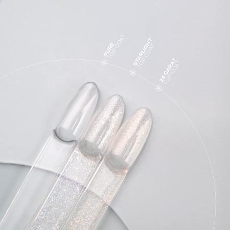 Top do hybryd i żeli przezroczysty no wipe PB NAILS Pure Top Coat 8 ml
