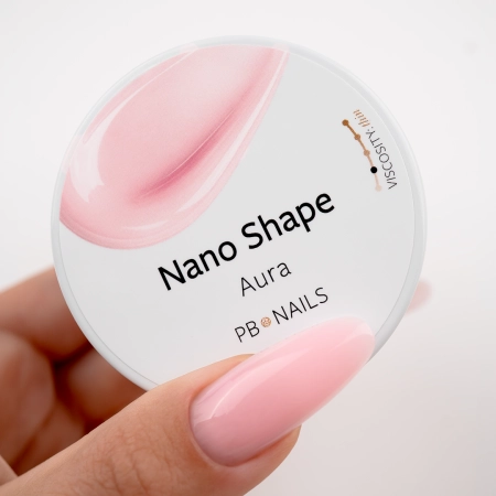 Pastelowo różowy żel budujący PB NAILS Nano Shape Aura 15g