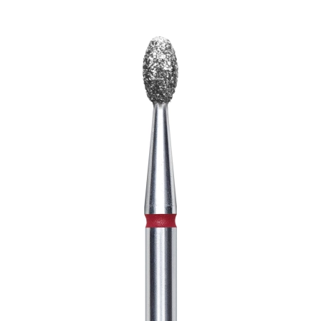 STALEKS Frez diamentowy oliwka czerwony nasyp 2.5x5mm FA130R025/5