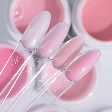 Jasnoróżowy żel budujący PB NAILS Nano Shape Soft 50g