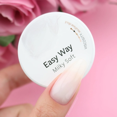 Mleczno-biały żel budujący do paznokci PB Easy Way Milky Soft 15g