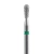 STALEKS Frez do skórek diamentowy maczuga zielony FA120G023/5 2.3x5mm